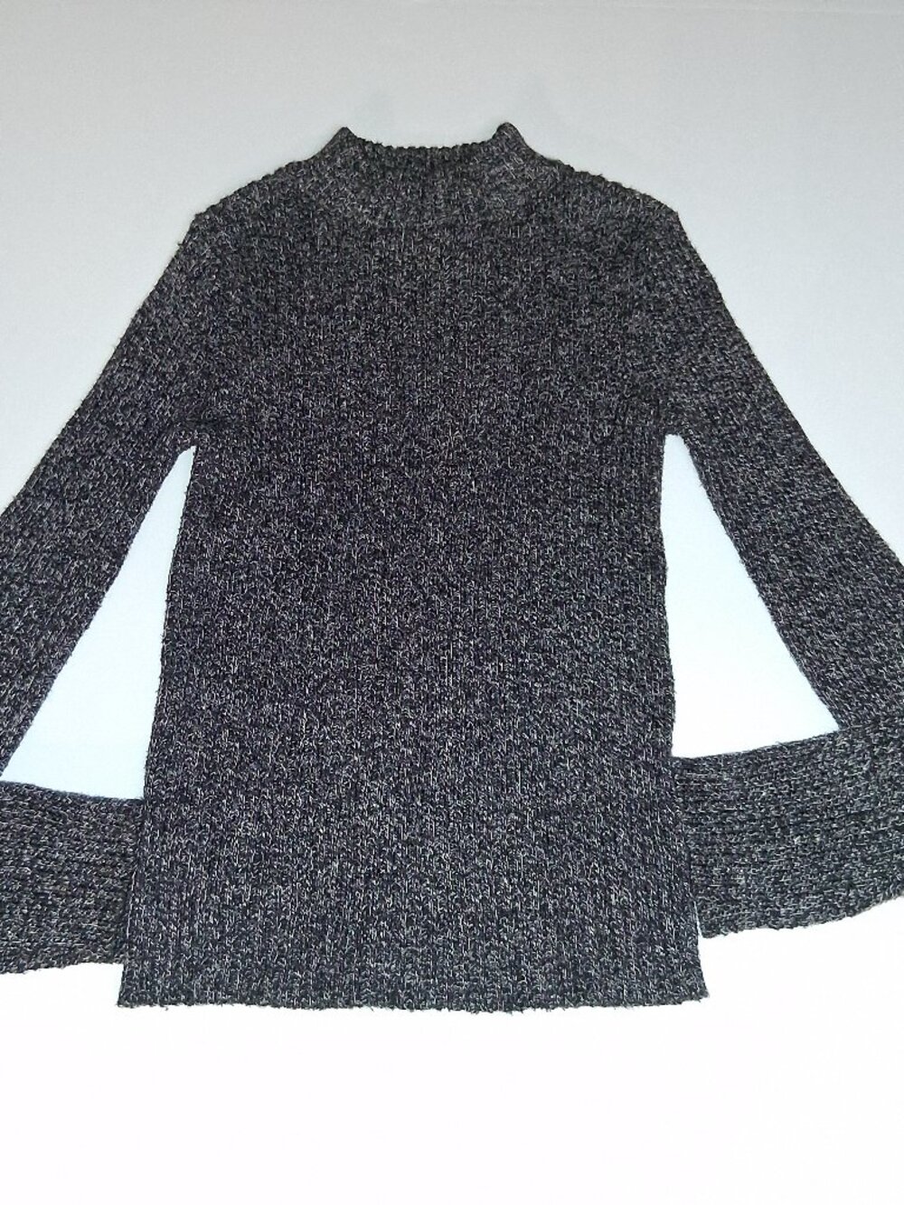 XS Charcoal Who What Wear Women's High Mock Neck Pullover Sweater